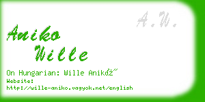 aniko wille business card